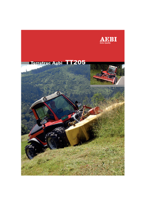 Belediye çok amaçlı araçlar dizel Aebi TT 205