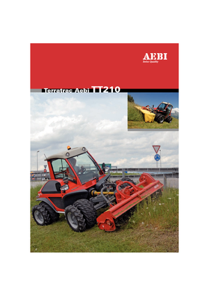 Municipal Tractors Front Hitch Aebi TT 210