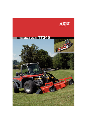 Municipal Tractors Front Hitch Aebi TT 240