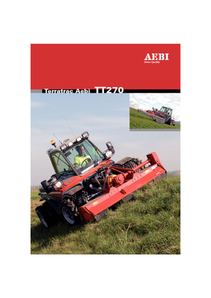 Municipal Tractors Front Hitch Aebi TT 270