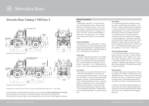 Belediye çok amaçlı araçlar dizel Unimog U 400