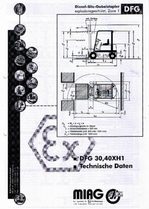 Diesel Explosion Proof Forklifts Miag DFG 40 XH 1