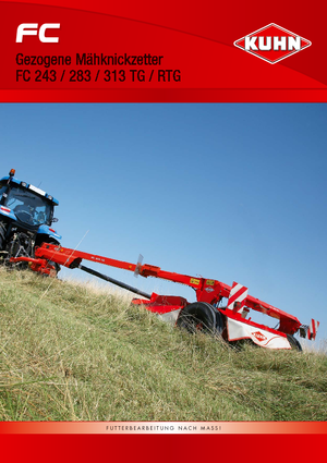 Trailed mowers disc with conditioner Kuhn FC 313 TG FF