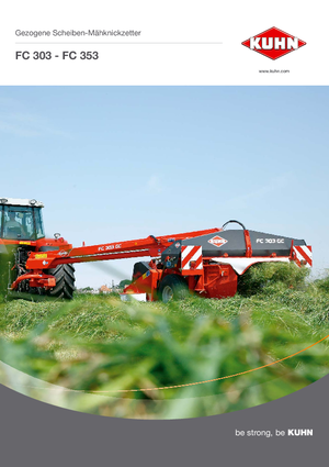 Trailed mowers disc with conditioner Kuhn FC 353 RGC
