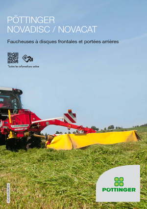 Klima ile birlikte cepheden monte biçme makinesi diski Pöttinger NovaCat 351 Alpha Motion ED