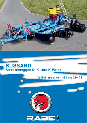 Disc-zinc harrow Rabe Bussard JPR 40 C