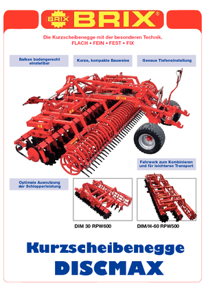 Disc-zinc harrow Brix Discmax H 50 RPW Ø 600