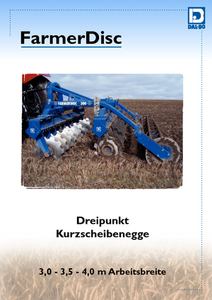 Disk çinko tırmığı DAL-BO FarmerDisc 300