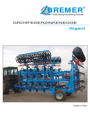 Disk çinko tırmığı Bremer Gigant GF 9