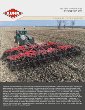 Disk çinko tırmığı Kuhn Interceptor 8055-30