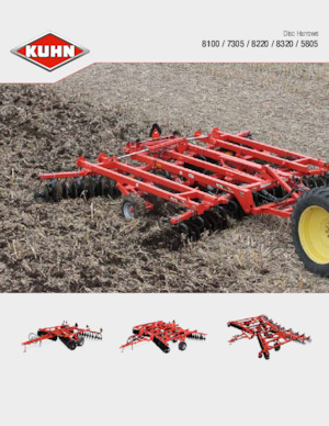 Disc-zinc harrow Kuhn Krause 8320-34N