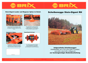 Disk çinko tırmığı Brix Leader 415