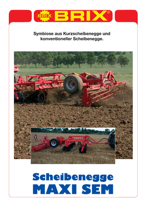 Disc-zinc harrow Brix Maxi-SEM 30