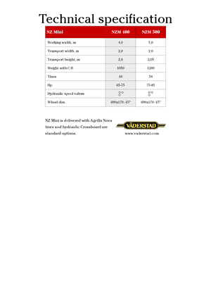 Disk çinko tırmığı Väderstad NZ Mounted 500