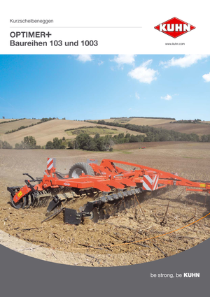 Disk çinko tırmığı Kuhn Optimer 7503