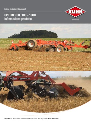 Disk çinko tırmığı Kuhn Optimer XL 350
