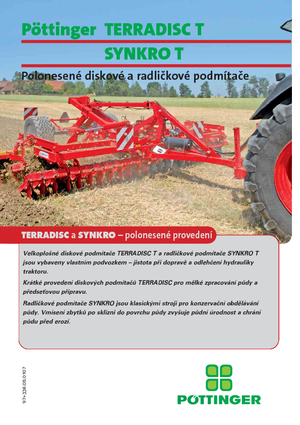 Disk çinko tırmığı Pöttinger Terradisc  5000 T