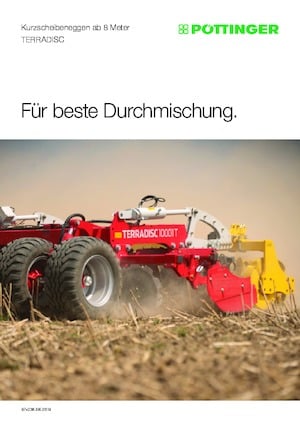 Disc-zinc harrow Pöttinger Terradisc 10001 T