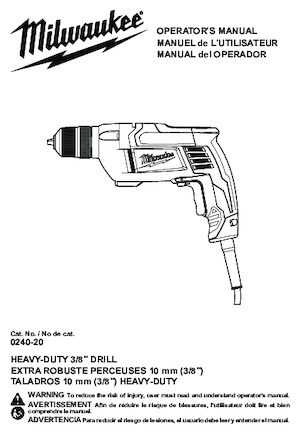 Drills & Screw Drivers Milwaukee 0240-20