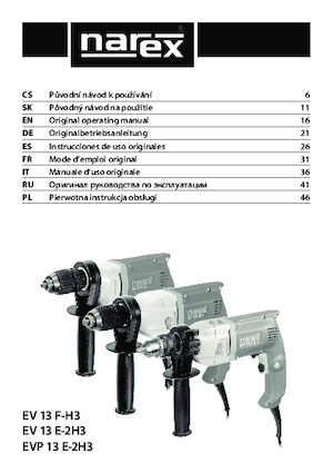 Drills & Screw Drivers Narex EV 13 E-2H3
