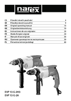 Drills & Screw Drivers Narex EVP 13 G-2A