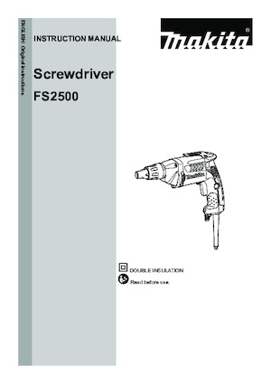 Matkaplar ve Tornavidalar Makita FS2500