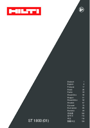 Matkaplar ve Tornavidalar Hilti ST 1800