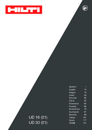 Matkaplar ve Tornavidalar Hilti UD 16