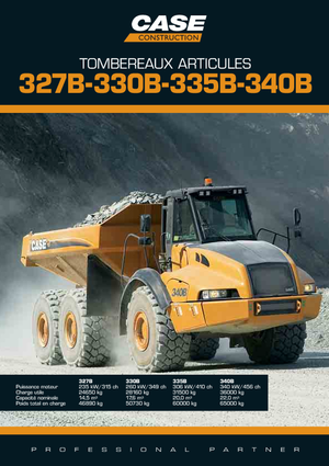 Mafsallı damperli kamyonlar Case 340B