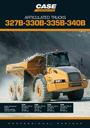 Mafsallı damperli kamyonlar Case 340B