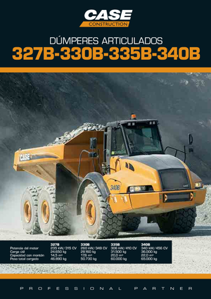 Mafsallı damperli kamyonlar Case 340B