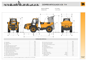 Mafsallı damperli kamyonlar JCB 714