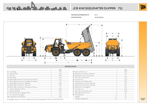 Mafsallı damperli kamyonlar JCB 722