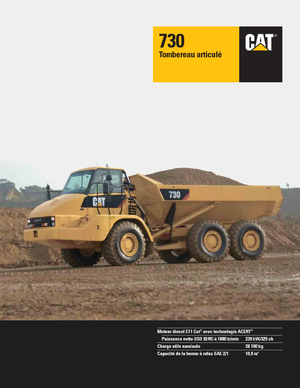 Articulated Dump Trucks Caterpillar 730