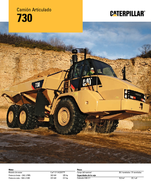 Articulated Dump Trucks Caterpillar 730