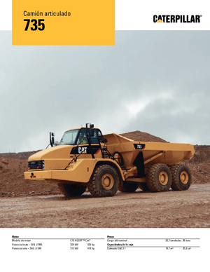 Articulated Dump Trucks Caterpillar 735B