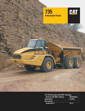 Articulated Dump Trucks Caterpillar 735