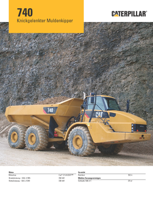 Articulated Dump Trucks Caterpillar 740B