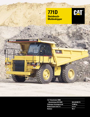 Rigid Dump Trucks Caterpillar 771 D