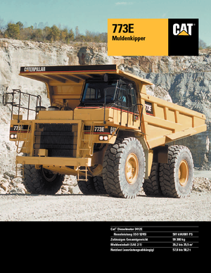 Rigid Dump Trucks Caterpillar 773 E