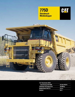 Rigid Dump Trucks Caterpillar 775 D