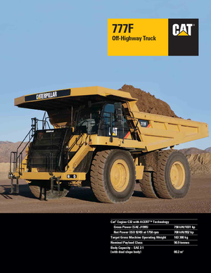 Rigid Dump Trucks Caterpillar 777F
