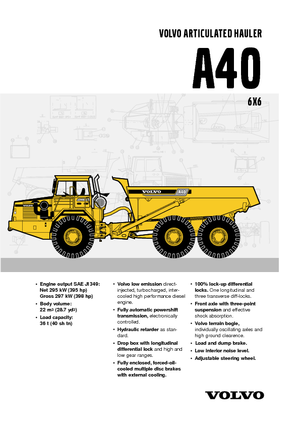 Articulated Dump Trucks Volvo A40