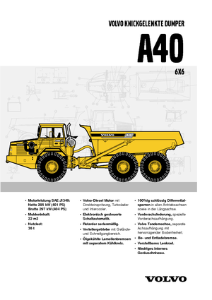 Articulated Dump Trucks Volvo A40