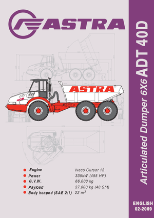 Articulated Dump Trucks Astra AD 40