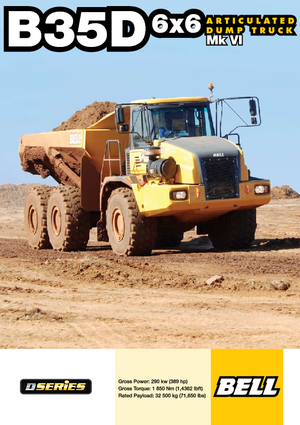 Articulated Dump Trucks Bell B 35 D