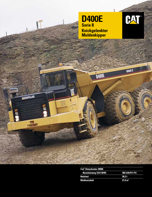 Articulated Dump Trucks Caterpillar D 400 E