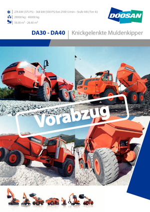 Articulated Dump Trucks Doosan DA40
