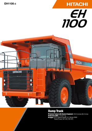 Rigid Dump Trucks Hitachi EH 1100-3