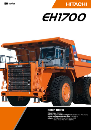 Rigid Dump Trucks Hitachi EH 1700-3